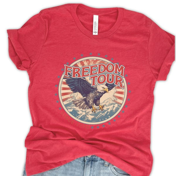 Since 1776 Eagle Freedom Tour T-shirt by Fitkitty Culture, featuring an eagle graphic on a casual men's or women's tee.