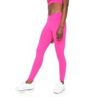 Black SmoothFit™ Crossover Leggings by Fitkitty Culture, women's athletic leggings with a sleek crossover design.