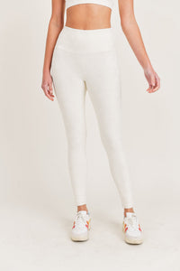 Black Joystar high waist leggings by Fitkitty Culture, featuring a snug fit and smooth fabric for comfortable activewear.