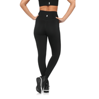 Black Fitkitty Culture BodyLove high-rise leggings, women’s workout leggings, designed for comfort and style during fitness routines.