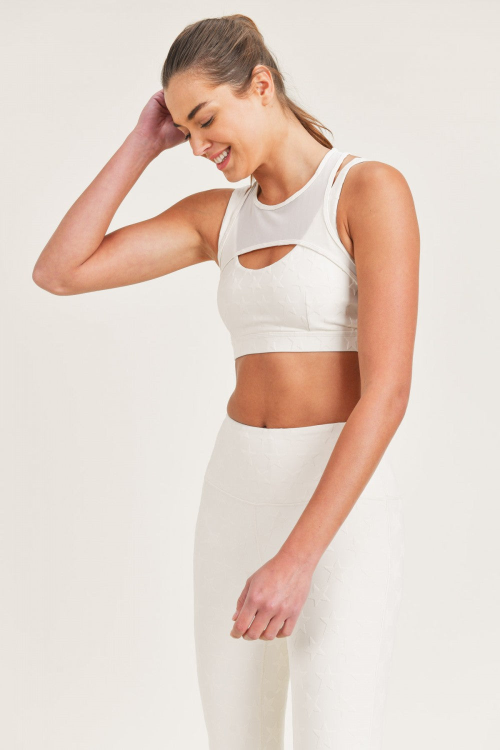 Black Joystar Sports Bra by Fitkitty Culture, designed for active women, with supportive fit and breathable fabric.