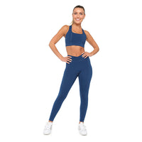 Black SmoothFit™ full coverage sports bra by Fitkitty Culture, designed for support during yoga and active wear.