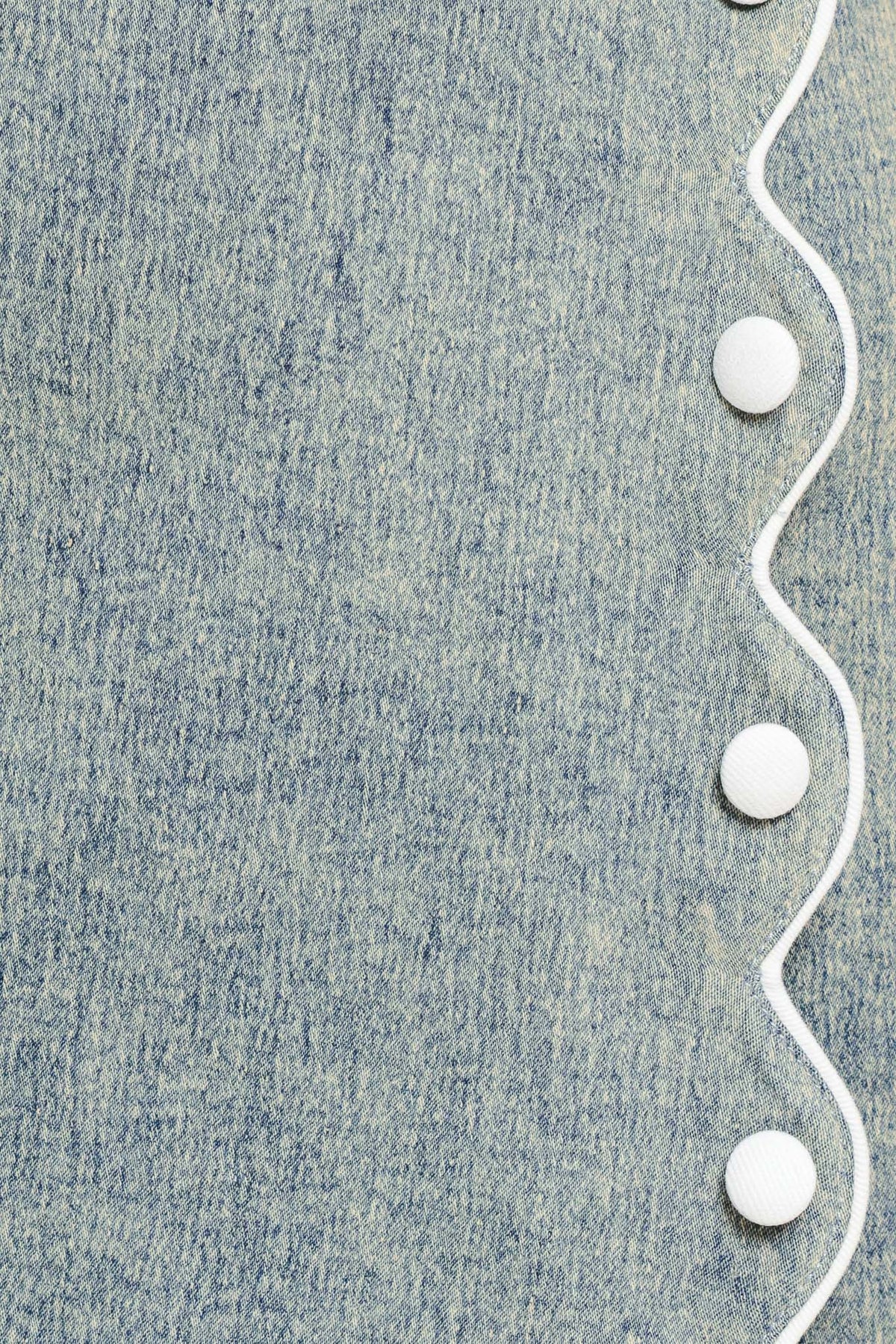 Flying Tomato Sweet Detail Denim Skort, casual denim shorts with a stylish front detail, perfect for summer wear.