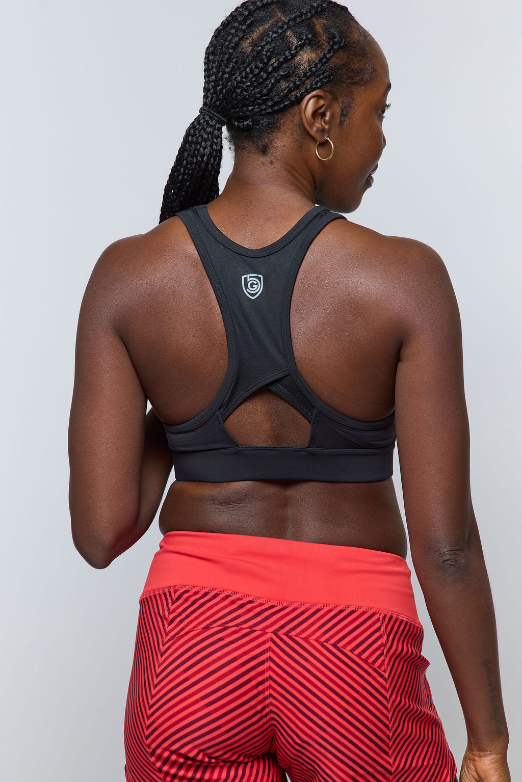 Black Excel Women's Workout Shorts by Goal Five for training, featuring a comfortable fit and athletic design.