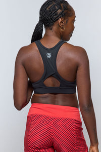 Black Excel Women's Workout Shorts by Goal Five for training, featuring a comfortable fit and athletic design.