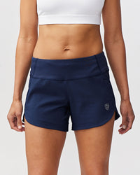 Black Excel women's workout shorts by Goal Five, training shorts with a comfortable fit, designed for active women.