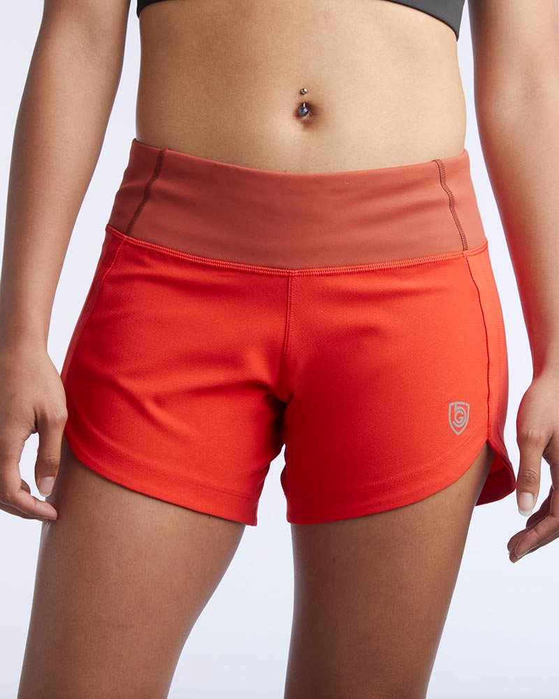 Black Excel Women's Workout Shorts by Goal Five, training shorts with a comfortable fit for active fitness routines.