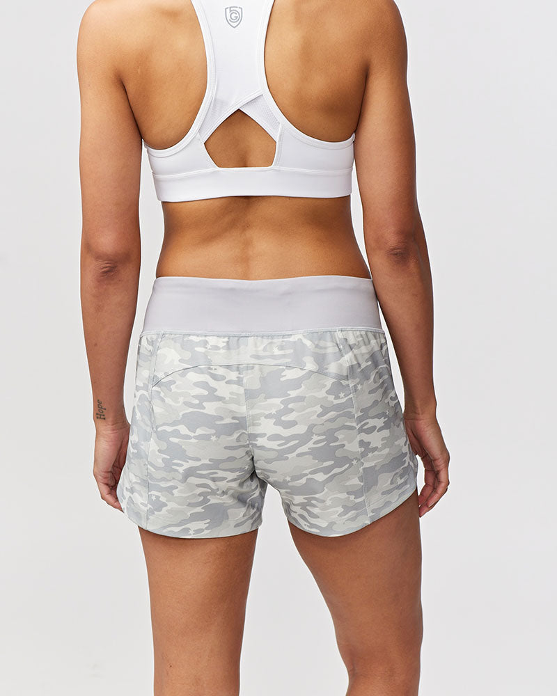 Black Excel Women's Workout Shorts by Goal Five, training shorts with a comfortable fit and breathable fabric for active wear.
