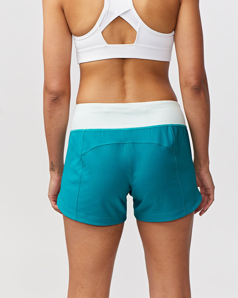 Black Excel women's workout shorts by Goal Five, training shorts designed for comfortable fitness and active wear.