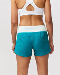 Black Excel women's workout shorts by Goal Five, training shorts designed for comfortable fitness and active wear.