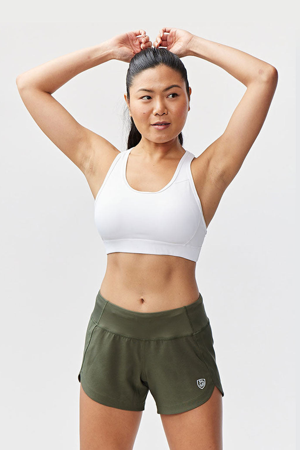 Black Excel women's workout shorts by Goal Five, training fitness shorts with a comfortable fit for active workouts.