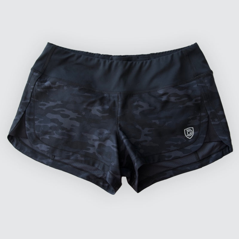 Goal Five women's training workout shorts in hot coral, size XS, designed for fast and free movement during exercise.