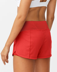 Goal Five women's training workout shorts in hot coral, size XS, designed for fast and free movement during exercise.