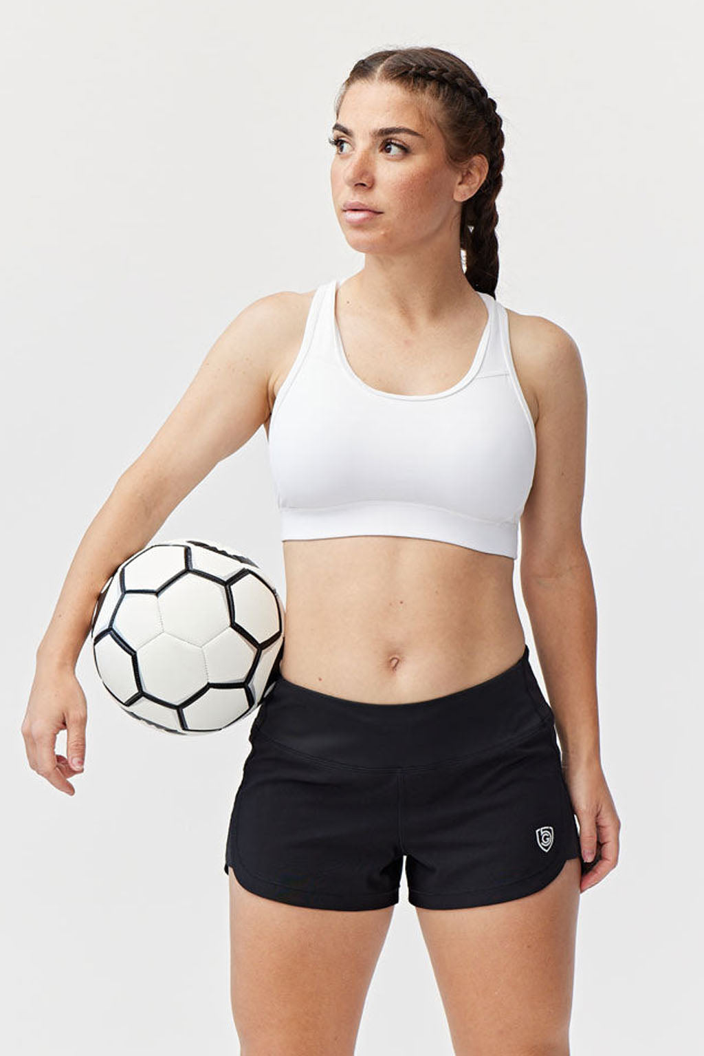 Goal Five women's training workout shorts in hot coral, XS size, designed for fast and free movement during exercise.
