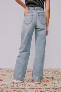 Hey Joanie Fun City Wide Jeans HJ105, lightweight denim with a relaxed fit, shown on a model.