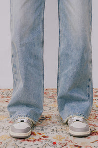 Hey Joanie Fun City Wide Jeans HJ105 in Maggie May XS, stylish denim jeans with a wide-leg fit and classic blue wash.