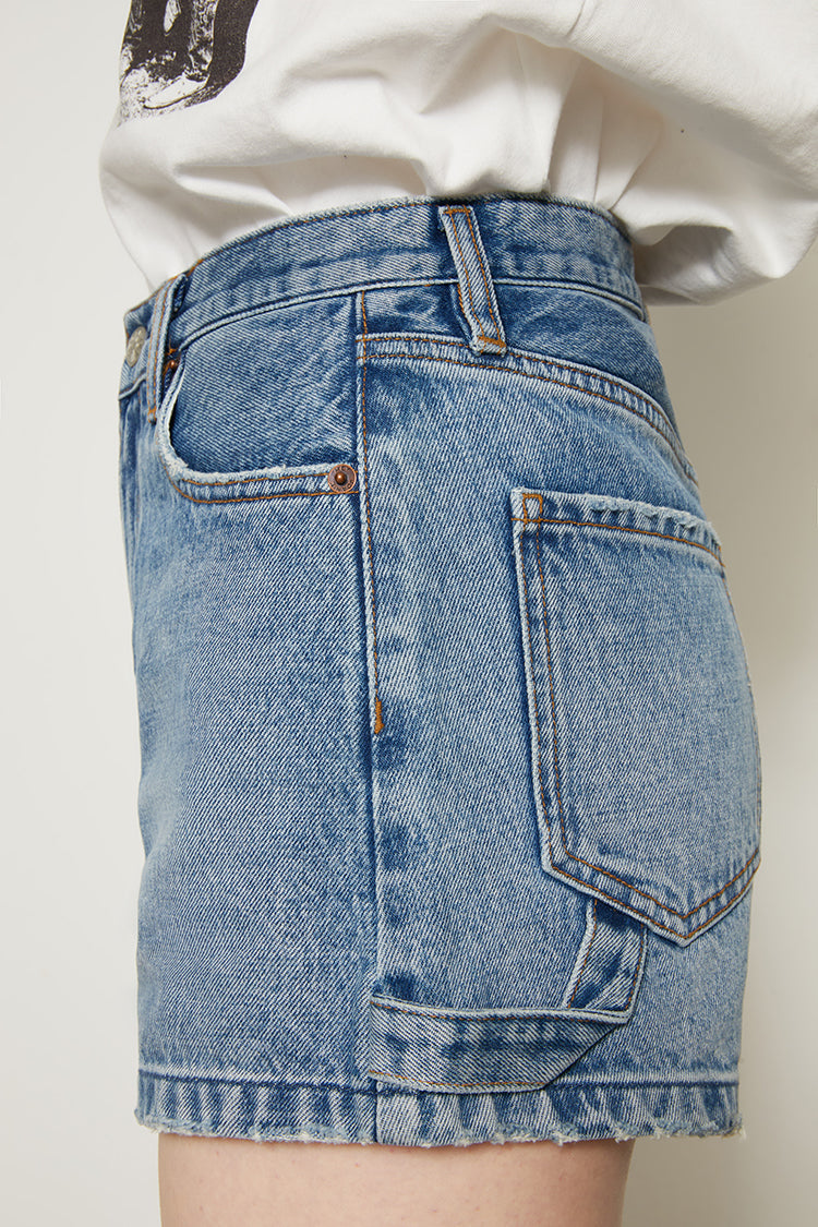 Hey Joanie Fun Utility Shorts HJ138 in colorful fabric, featuring multiple pockets and a relaxed fit for casual wear.