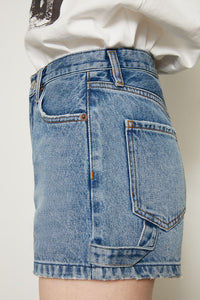 Hey Joanie Fun Utility Shorts HJ138 in colorful fabric, featuring multiple pockets and a relaxed fit for casual wear.