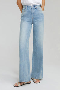 Hey Joanie Angeles High Rise Baggy Jeans with distressed details, showcasing a relaxed fit and trendy denim style.
