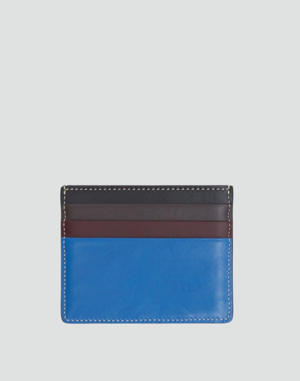 HYER GOODS Certo Card Wallet in electric blue and multi-color design, featuring sleek card storage and minimalist style.