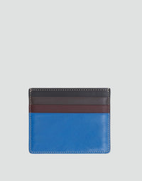 HYER GOODS Certo Card Wallet in electric blue and multi-color design, featuring sleek card storage and minimalist style.