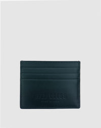 Dark green HYER GOODS Certo Card Wallet showing multiple card slots and sleek compact design.