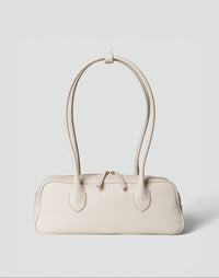 HYER GOODS La Strada East West Shoulder Bag in off-white with sleek design and minimalist style.