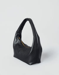 Black and gold HYER GOODS Everyday Shoulder Bag with sleek design and adjustable strap, ideal for everyday use.
