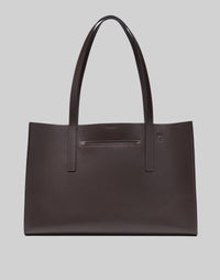 Light grey HYER GOODS Tolentino Tote bag with spacious design and sturdy handles for everyday use.