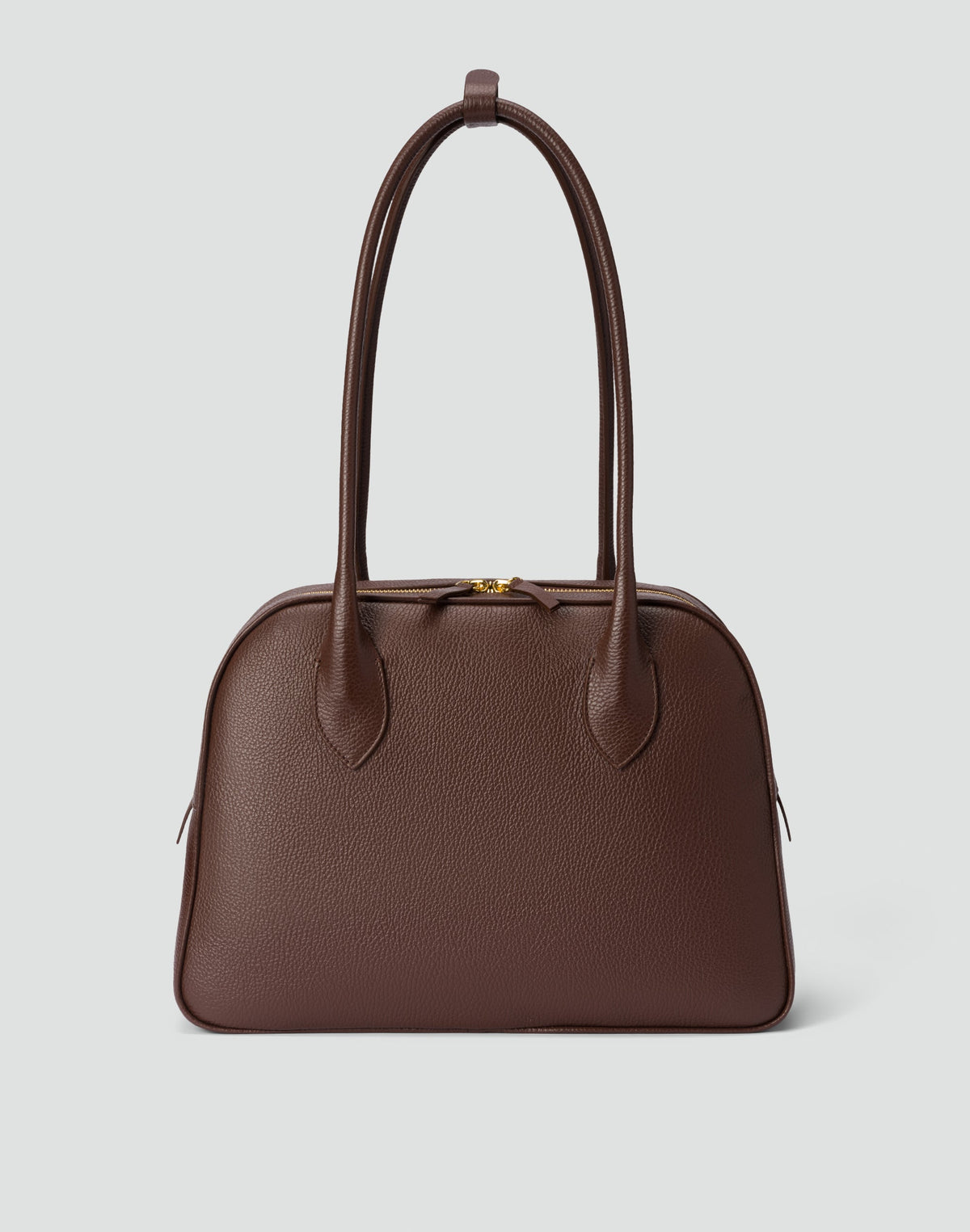 Brown La Autostrada tote bag by HYER GOODS with sturdy handles and spacious interior, perfect for casual or everyday use.