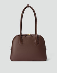 Brown La Autostrada tote bag by HYER GOODS with sturdy handles and spacious interior, perfect for casual or everyday use.