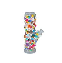 10-inch beaker-style bong from Ian Charms, showcasing its clear glass design and functional mouthpiece.