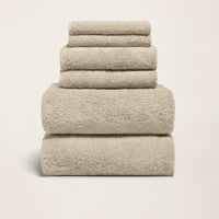 Set of two Italic Ultraplush Australian Cotton bath towels, soft and absorbent home bath essentials.