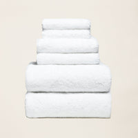 Set of two Italic Ultraplush Australian Cotton bath towels with soft, plush texture for home use.
