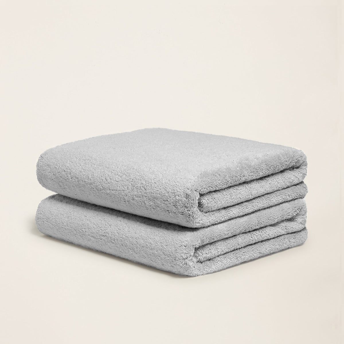Set of two Italic Ultraplush Australian Cotton Bath Towels with soft, plush texture for home use.