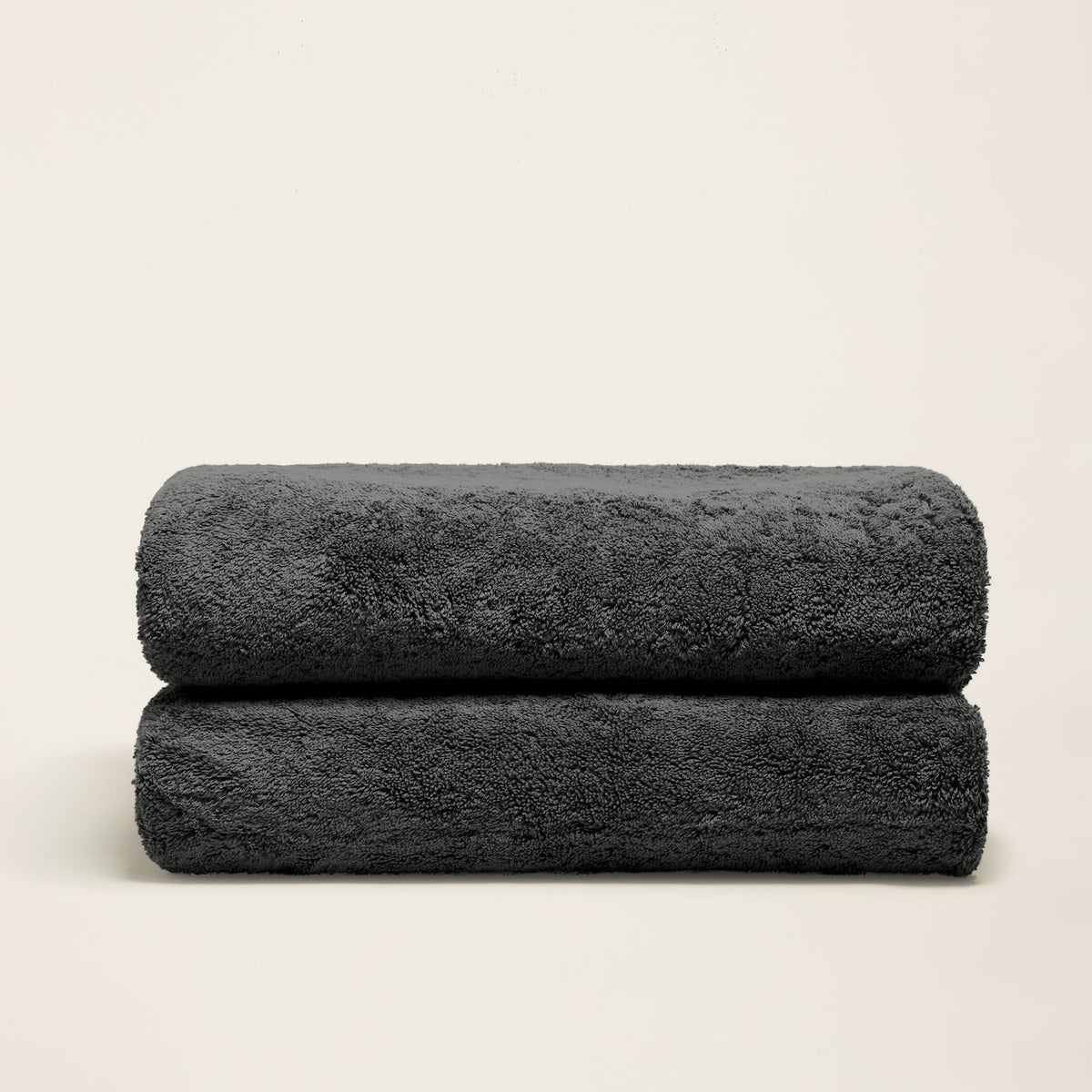 Set of two Italic Ultraplush Australian Cotton Bath Towels with soft, absorbent texture for home use.