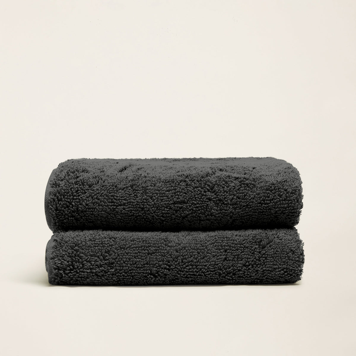 Set of two Italic Ultraplush Australian Cotton Bath Towels, soft and plush for home use.