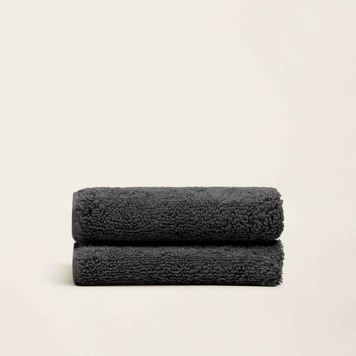 Set of two Italic Ultraplush Australian Cotton Bath Towels showing soft, plush texture and white color for home bathroom use.