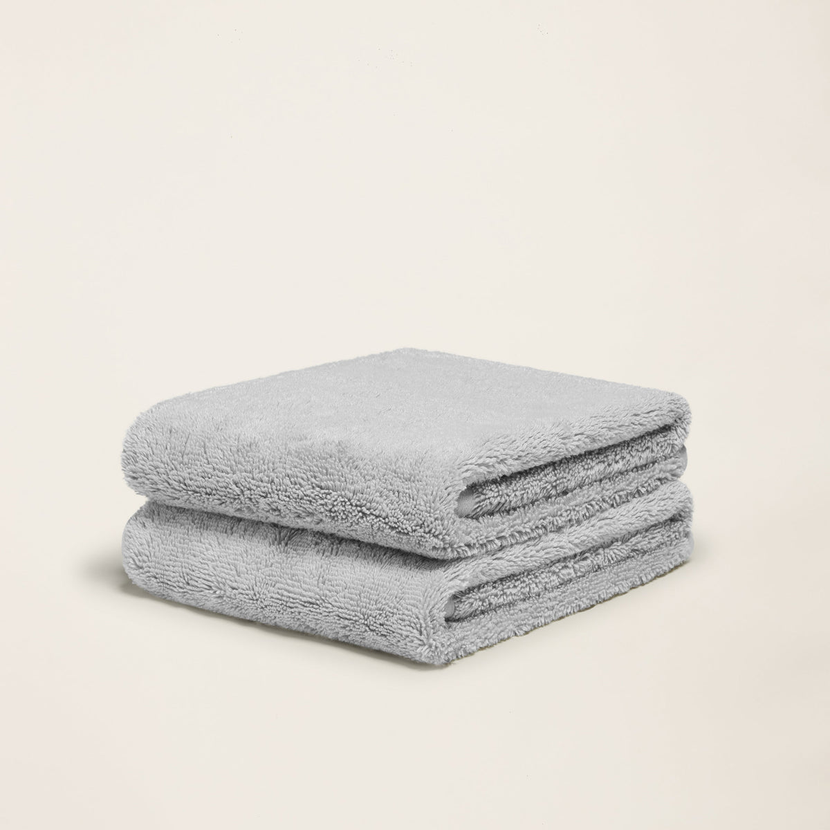 Set of two Italic Ultraplush Australian Cotton Bath Towels with soft, plush texture for home use.