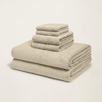 Set of two Italic Ultraplush Australian Cotton Bath Towels with soft, plush texture and absorbent quality for home use.