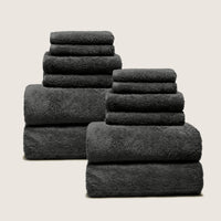 Set of two Italic Ultraplush Australian Cotton Bath Towels with soft, absorbent texture, ideal for home use.
