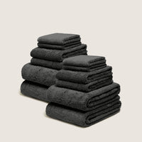 Set of two Italic Ultraplush Australian Cotton bath washcloths, soft and plush for home use in the bathroom.