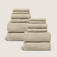 Set of two Italic Ultraplush Australian Cotton Bath Towels with plush, soft texture, ideal for home bathroom use.