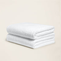 Set of two Italic Ultraplush Australian Cotton Bath Towels with soft, plush texture for home use.