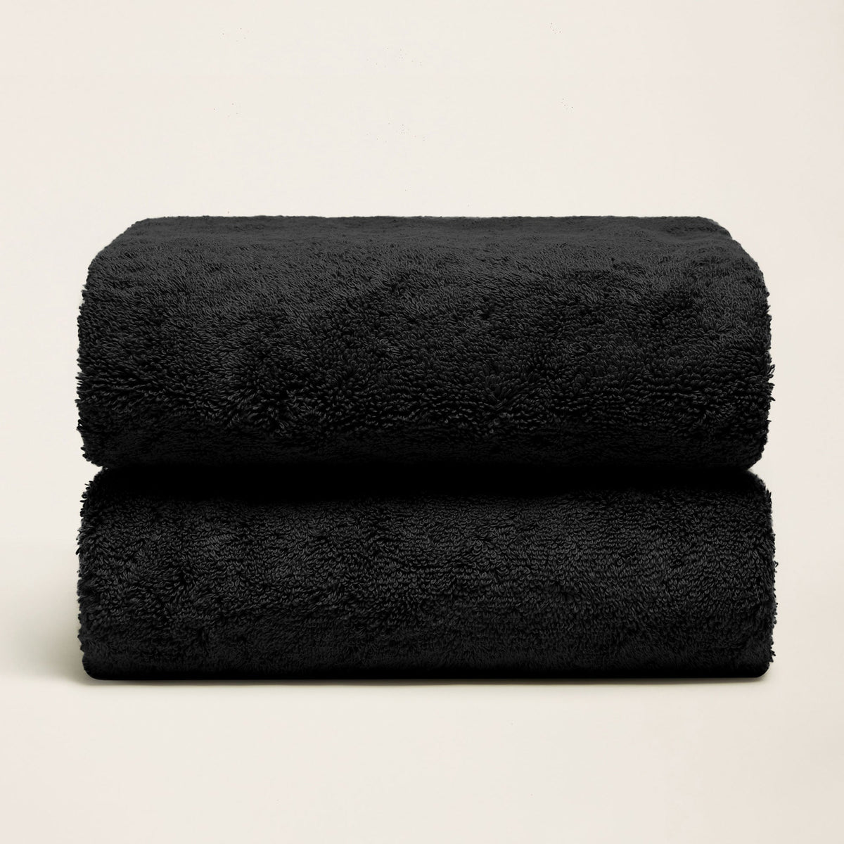 Set of two Italic Ultraplush Australian Cotton Bath Towels with soft, absorbent fabric for home use.