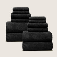 Set of two Italic Ultraplush Australian Cotton Bath Towels with soft, plush texture for home use.