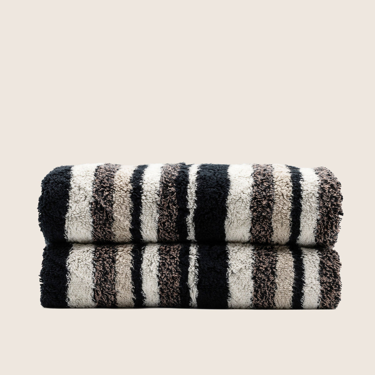 Set of two Italic Ultraplush Australian Cotton bath towels with soft, plush texture for home use.