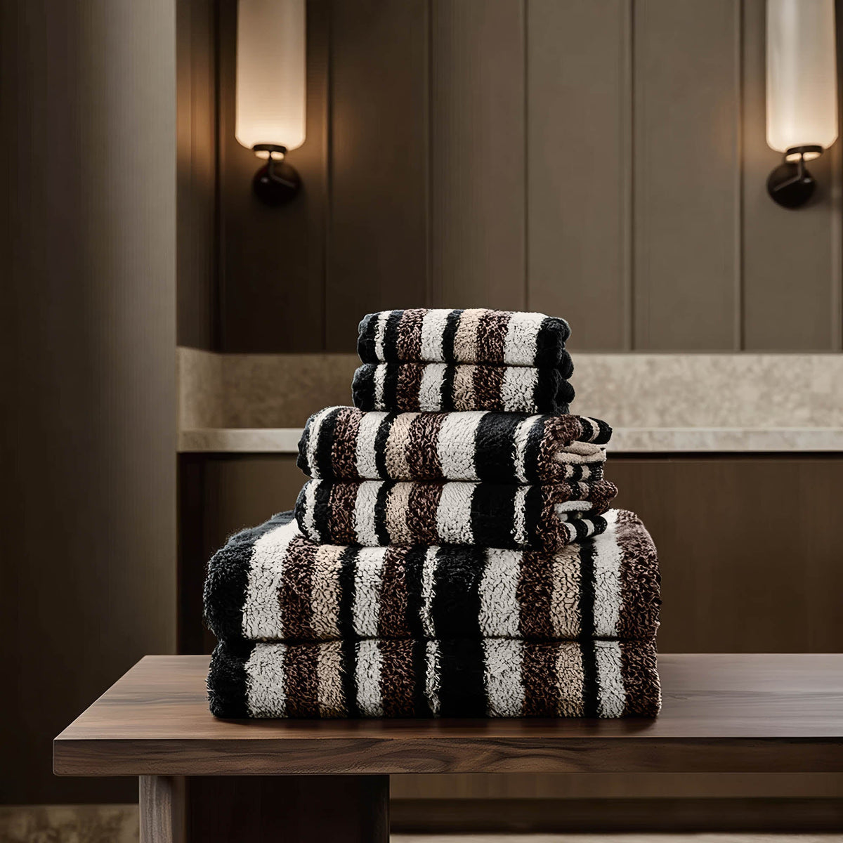 Set of two Italic Ultraplush Australian Cotton Bath Towels featuring soft, plush fabric for luxurious home bathroom use.