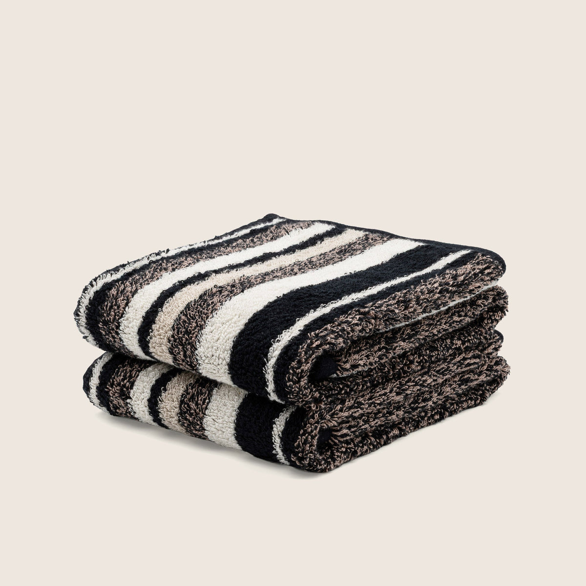 Set of two Italic Ultraplush Australian Cotton Bath Towels with soft, plush texture for home use.