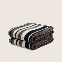 Set of two Italic Ultraplush Australian Cotton Bath Towels with soft, plush texture for home use.
